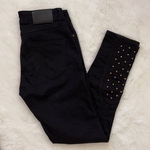 Zara black ankle skinny jeans